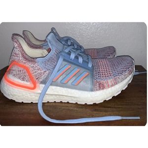 Adidas UltraBoost 19 Coral Glow Blue 2019 Womens 8.5